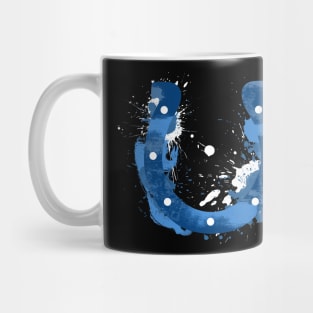 A Bblue Horseshoe Mug